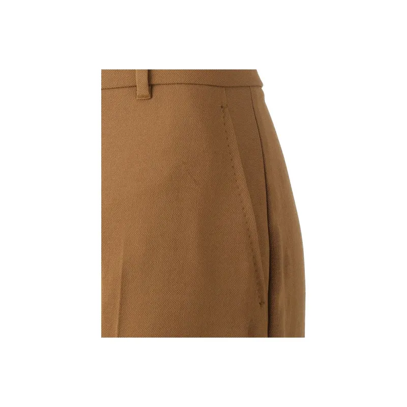MaxMara Studio Suit Trouser Women's Camel Brown-4
