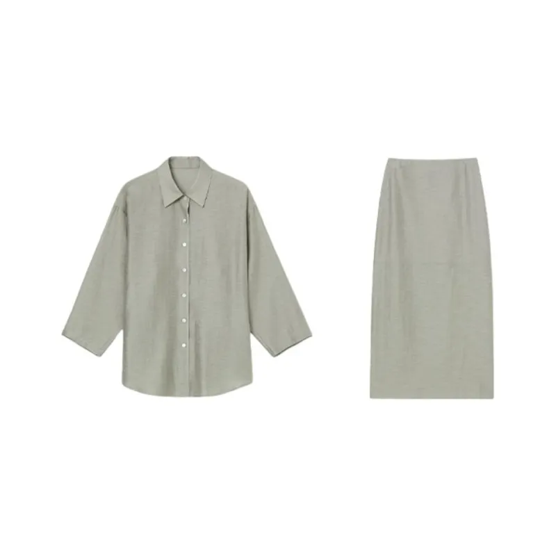 Orange Desire Shirt Matching Set Women's-7