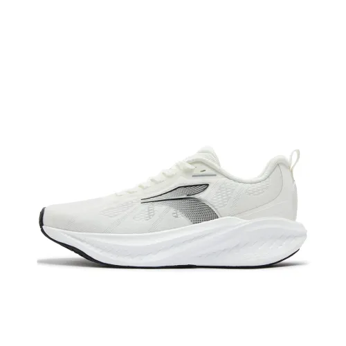 361° Blast Foam 4SE Shock Absorbers Slip Resistant Breathable Low Top Casual Running Shoes Men's Feather White