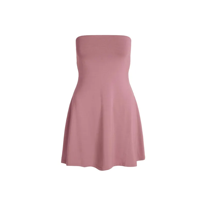 SKIMS SS25 SMOOTH LAYERS STRAPLESS MINI DRESS Sleeveless Dress Women's-0