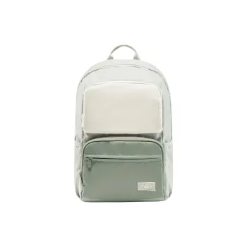 LiNing Polyester Backpack Regular Unisex Ore Gray & Grass Jasmine Green & Pearl White