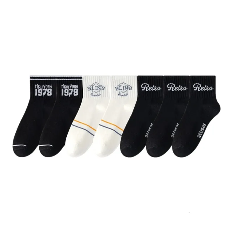 7 SEVFUN Unisex Mid-Calf Socks-22