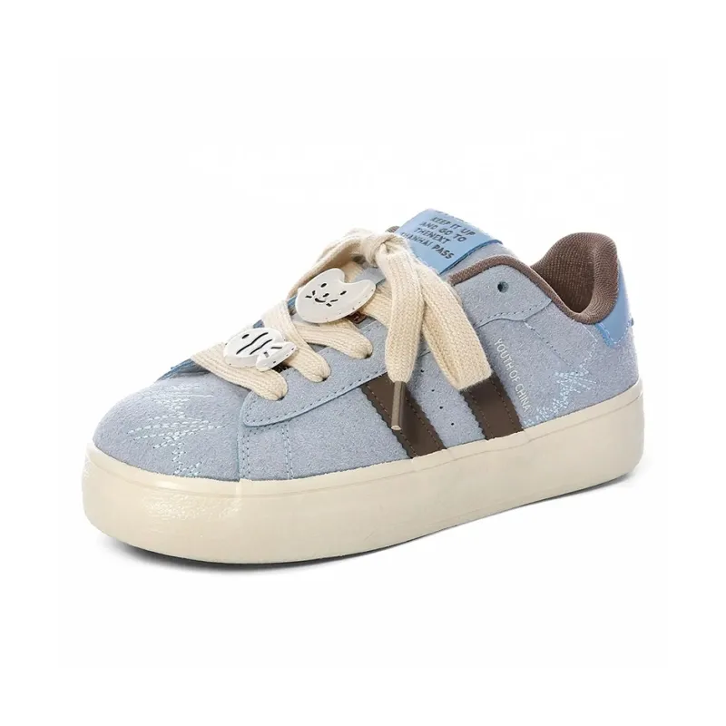 SHUXIAOBEI Anti Slip Wear Resistant Low Top Skateboard Shoes Women's-5