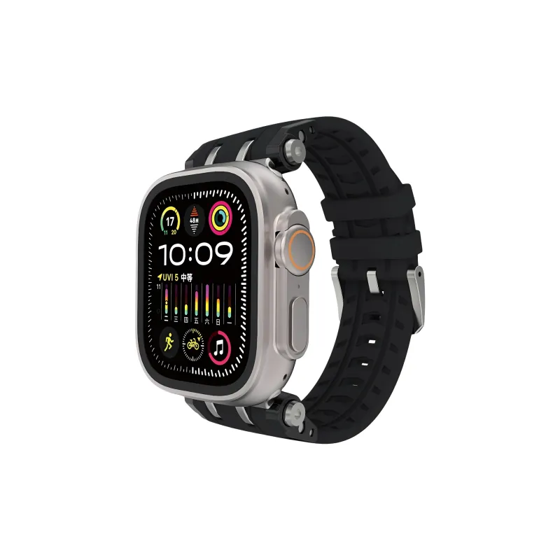 KVZUVUU Apple Compatibility Watch Band Silicone Material-3