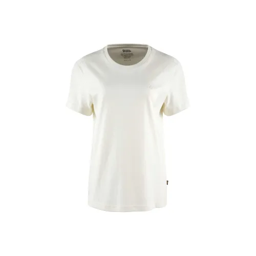 Fjallraven T Shirts Women's 111B Eggshell White B