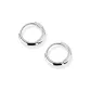 [Suitable for Earlobes]1.0cm Hoop Earring[Entirely 999 Fine Silver]