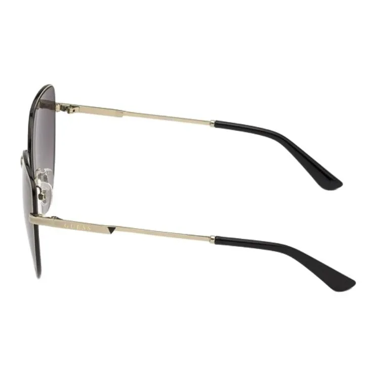 GUESS Metal Cat Eye Sunglasses Women's Gold-1