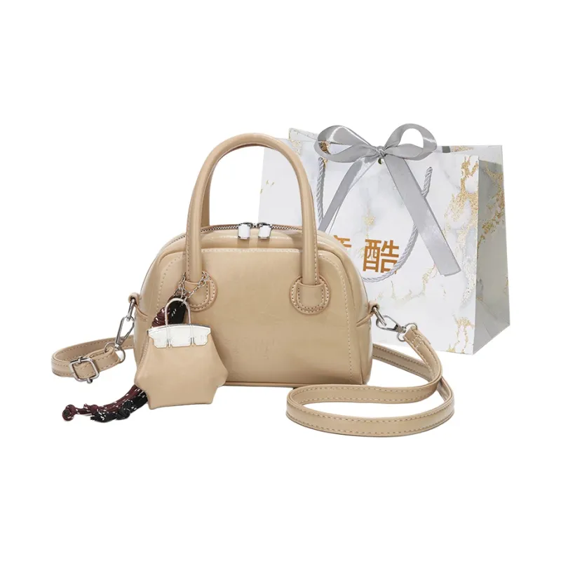 Cool PU Boston Bag, Crossbody Handbag Women's Multicolor-8