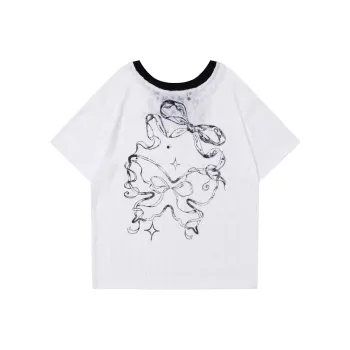 ABCMININ Drop Shoulder Sleeve T Shirt Women's