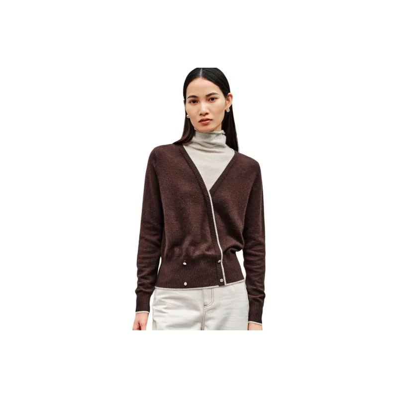 INSUN Knitwear Women's Dark Coffee-0