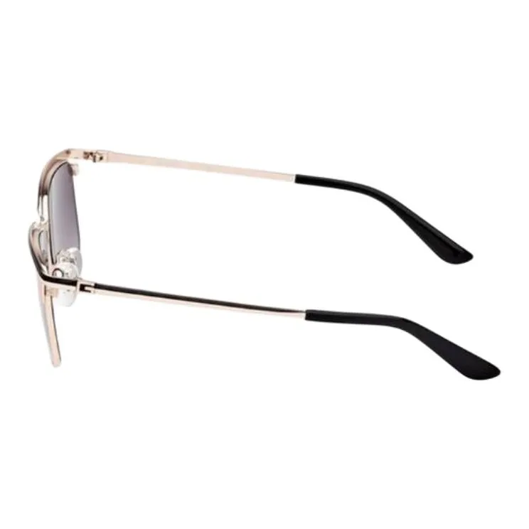 GUESS Metal Irregular Shape Sunglasses Women's Black-2