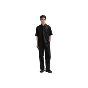PEACEBIRD Polo Shirts Men Black