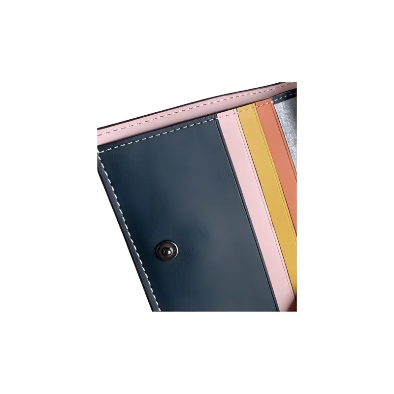 COACH Snap Wallet Pebbled Leather Wallet Small Size Unisex Tin Alloy With Pine Green Multicolor-2