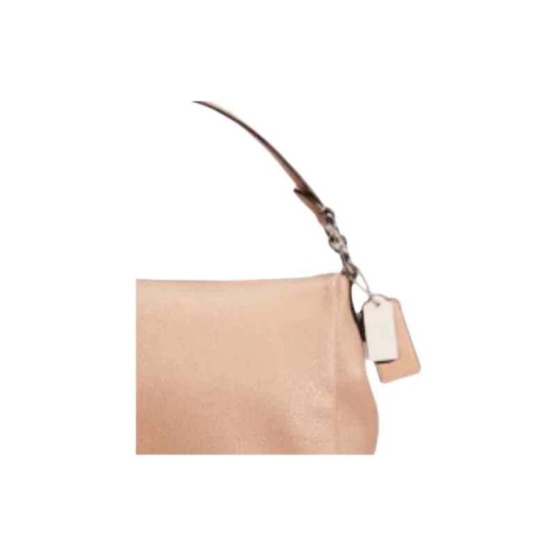 COACH Shay Soft Pebbled Leather Shoulder Bag Crossbody Bag Large Size Women's Taupe-1