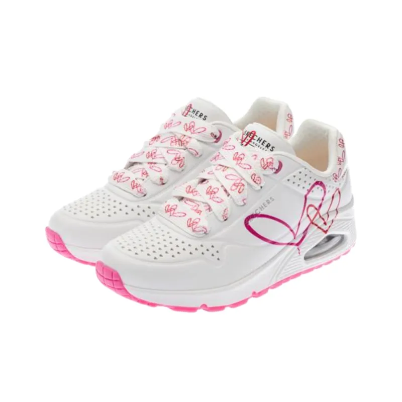 Skechers Uno Mid Top Training Shoes Women's White-2