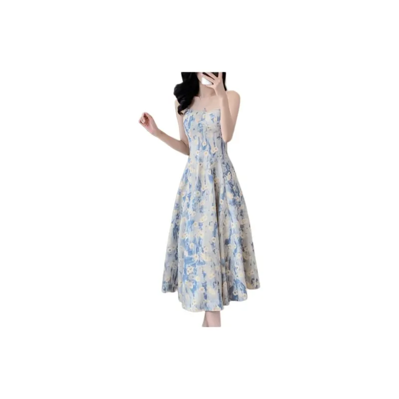 Mu Xiao Xin Slip Dresses Women's Light Blue-2