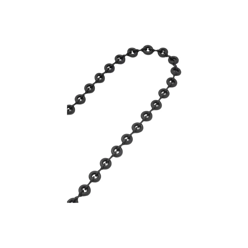 LOEWE Painted Brass Chain Strap Bag Women's Black-3
