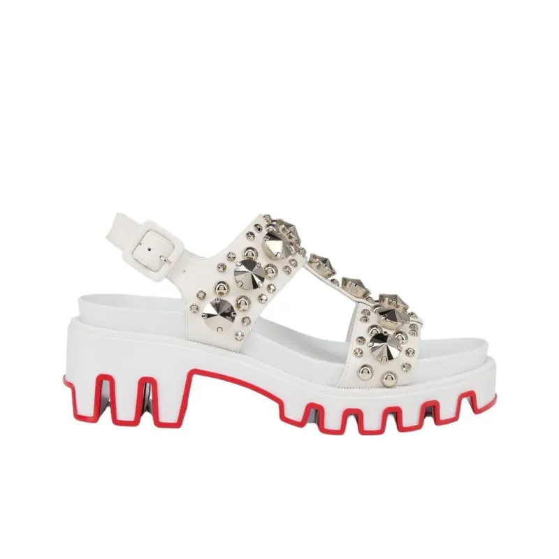 CL Duni Extazza One Strap Sandals Women's White-1