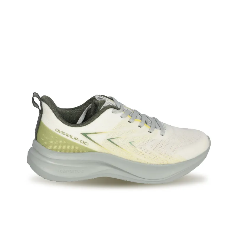 QIAODAN Abrasion Resistant Slip Resistant Low Top Casual Running Shoes Men's Ivory Light Mist Green-1