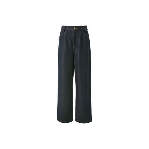 3COLOUR Casual Pants Women's Deep Sea Blue