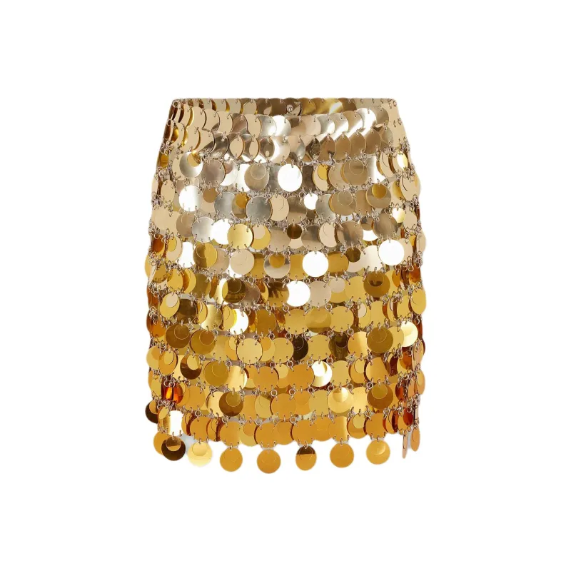 Paco Rabanne Gradient effect Mini Skirt-0