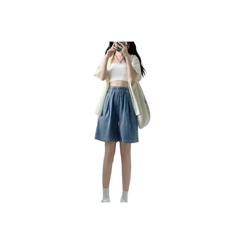 Hao Zhilang Denim Shorts Women's-3