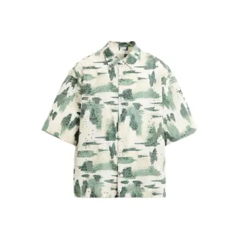 ZARA Shirts Men Green