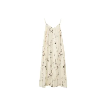 3COLOUR Slip Dresses Women's Coffee Beige Floral