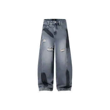 HKRXEC Jeans Men Blue