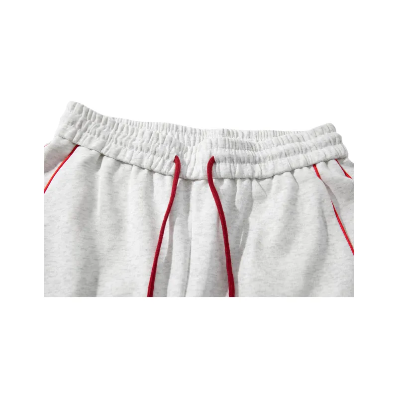 SAME FLOW Casual Pants Unisex White Heather Gray-2