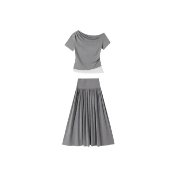 XIANGYING Two Piece Skirt Sets Women's