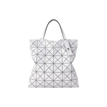 ISSEY MIYAKE Polyvinyl Chloride Resin Tote Bag, Shopping Bag, Handbag Women's Light Gray