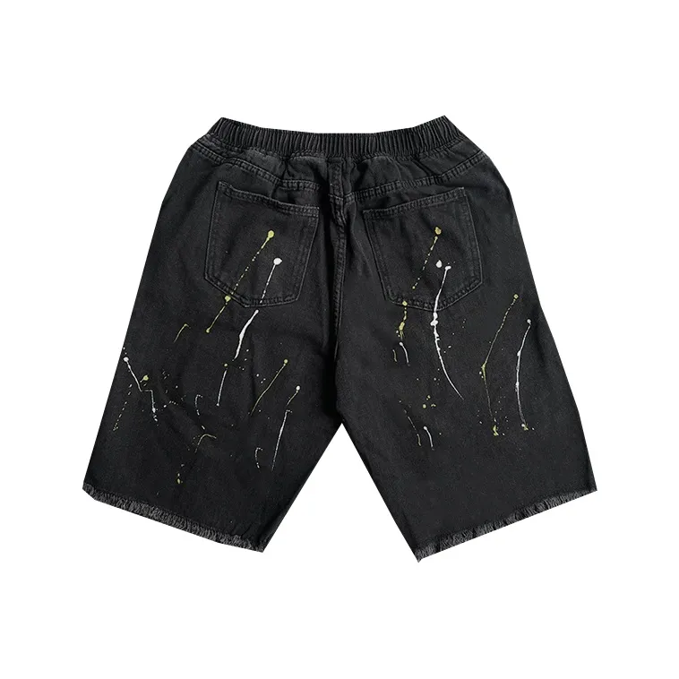 FRQ Denim Shorts Unisex Black-1