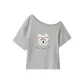 Light Gray (off-Shoulder Style)