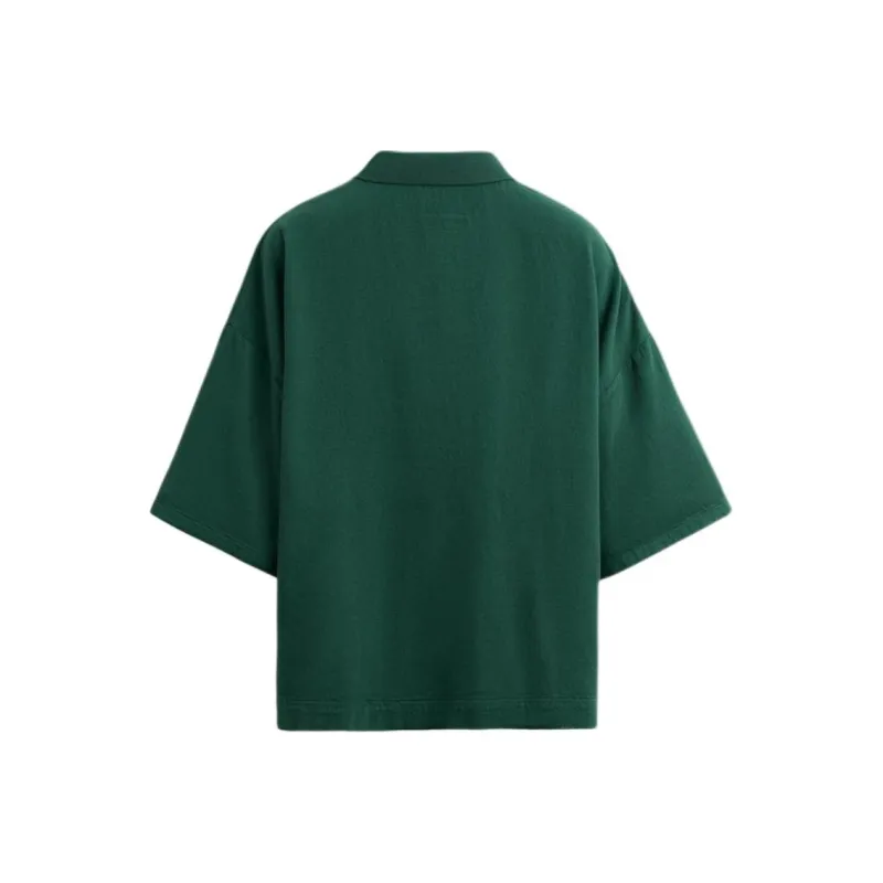 ZARA Polo Shirts Men Green-1