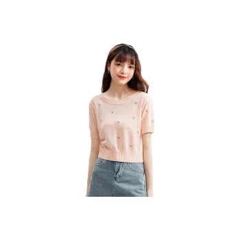 FAWENXIANGZI Knitwear Women's Pink