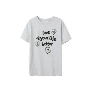 3COLOUR T Shirts Women's Heather Gray