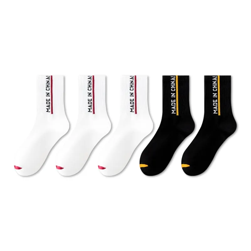 LUOLIAN Mid Calf Socks Men's 5 Pack-2