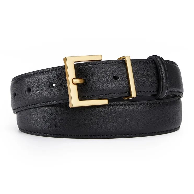 GUSKI Split Cow Leather Cow Split Leather Belts Men's Width 2.8cm-0