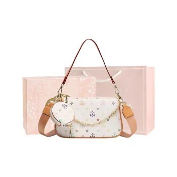 MISS GAIL Synthetic Leather Shoulder Bag, Crossbody Bag Women's Monogram Multicolor
