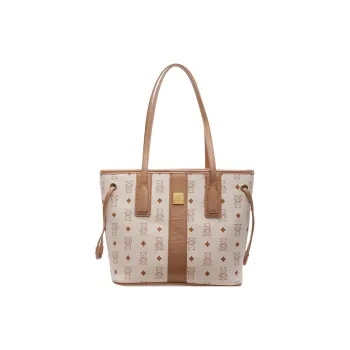 TOUTSEUL YOLO PU Tote Bag, Shopping Bag, Shoulder Bag Unisex White/Pink/Black/Brown/Black & White