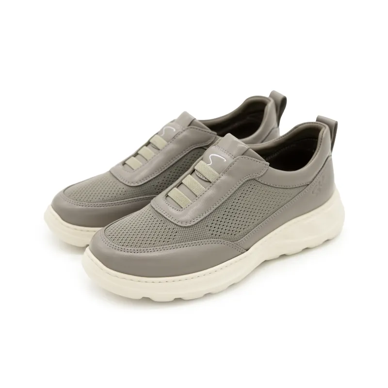 Satchi Slip Resistant, Abrasion Resistant, Breathable Low Top Casual Shoes, Slip on Men's Gray-3
