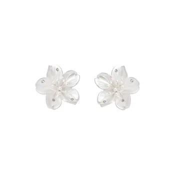 SUMIYAKI S925 Silver Stud Earrings Women's