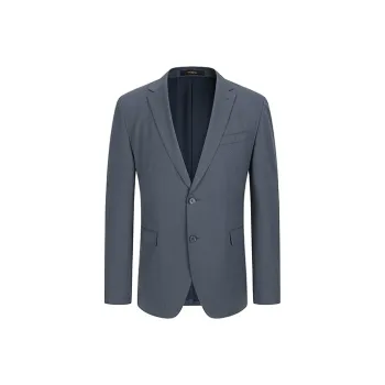 YOUNGOR Business Suits Men Gray Blue
