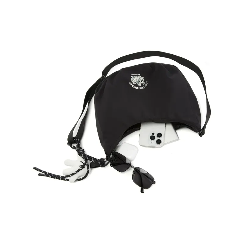 LiNing Disney, Collaboration Sports Life Collection Nylon Shoulder Bag, Crossbody Bag Regular Unisex Black-5