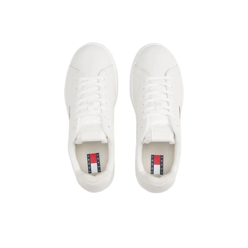 Tommy Hilfiger Trainers Low Top Skateboard Shoes Women's White-3