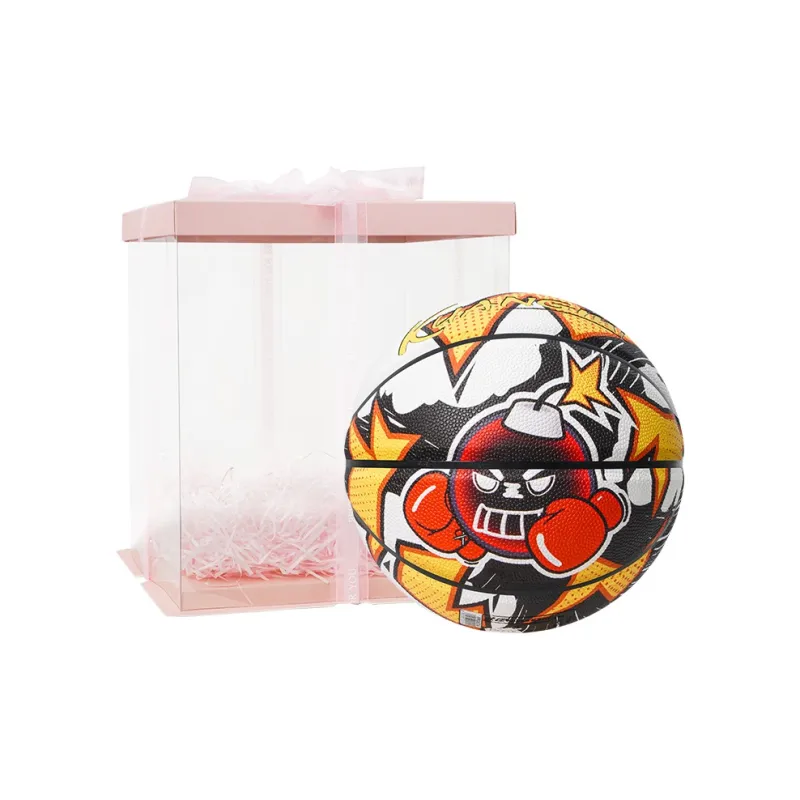 Kuangmi PU Basketball Red Yellow Size 7 Ball Street Unisex-6