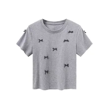COVER TIME T Shirts Women's Gray
