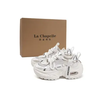 La Chapelle Abrasion Resistant Low Top Chunky Sneakers Women's Ecru