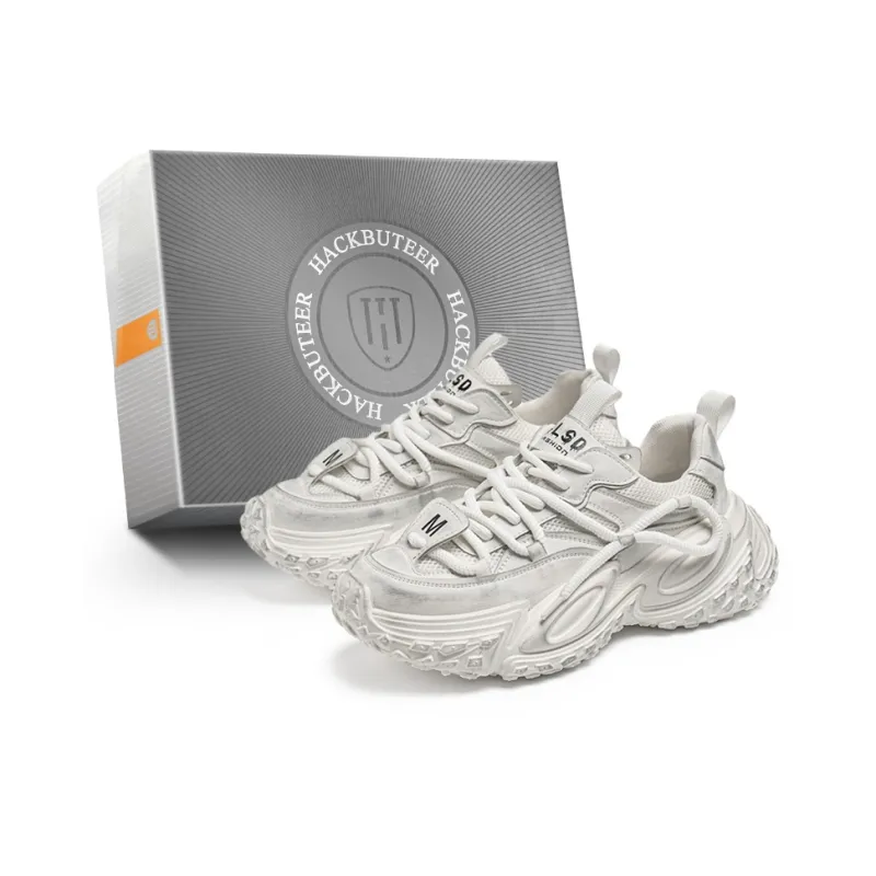HACKBUTEER Low Top Chunky Sneakers Men's Box Included-4